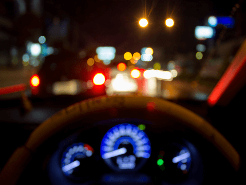 Trouble driving at night